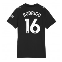Stroje piłkarskie Manchester City Rodri Hernandez #16 Koszulka Wyjazdowej dla damskie 2025-26 Krótki Rękaw